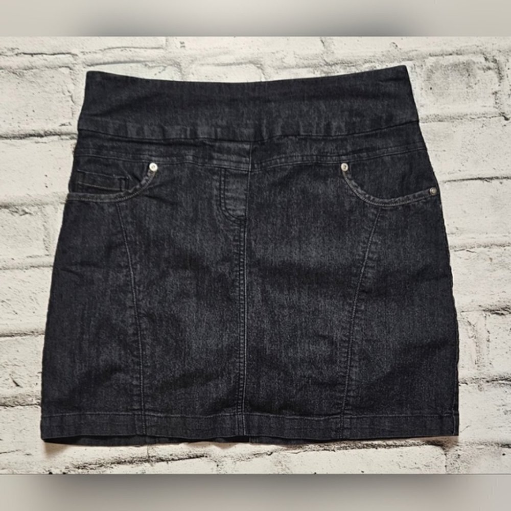 Contrast Jean Mini Skirt